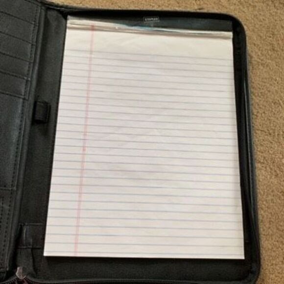 Erie Bearings 13” x 10” Black Faux Leather Portfolio - Picture 3 of 6